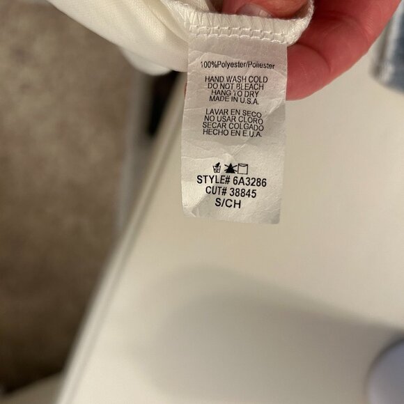 Women's I ❤️ It White Floral Summer Mini Dress Size: S - Picture 8 of 10